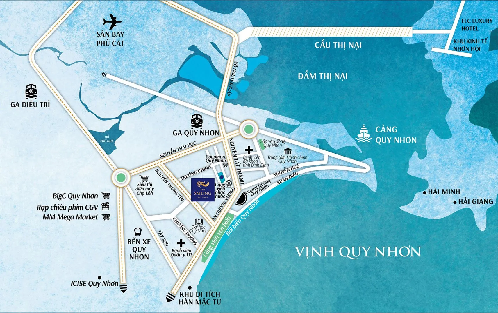 Vị trí dự án The Sailing Quy Nhơn